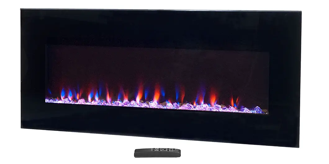 Amazon - 36-Inch Wall-Mounted Electric Fireplace