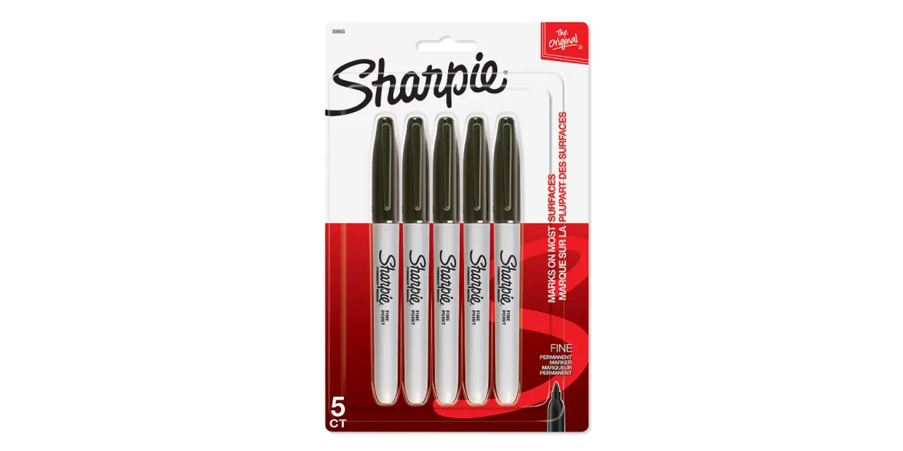 Amazon - 5 Sharpie Permanent Markers