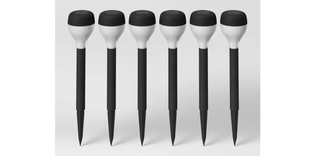 Target - 6pk Solar Rounded Pathway LightsÂ