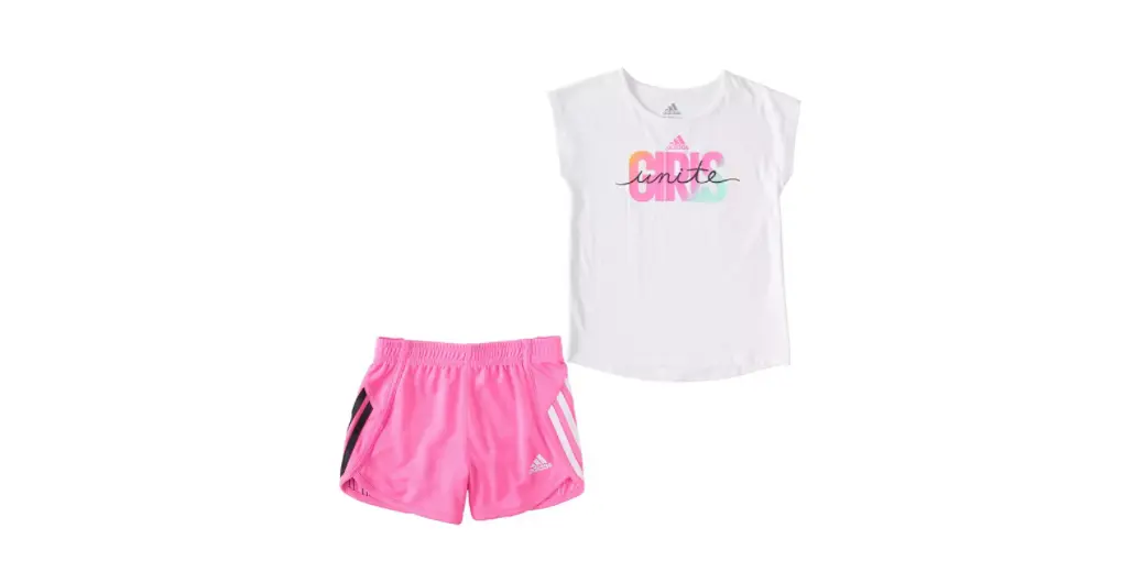 Macy - Adidas Baby Girls T-shirt and Shorts