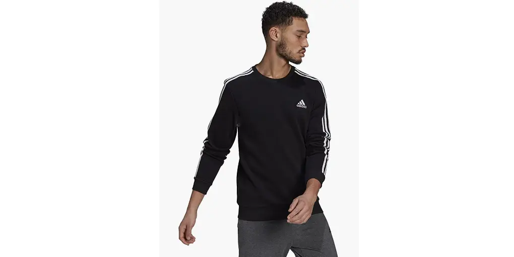 Amazon - Adidas Men’s Essentials Fleece 3-Stripes Sweatshirt