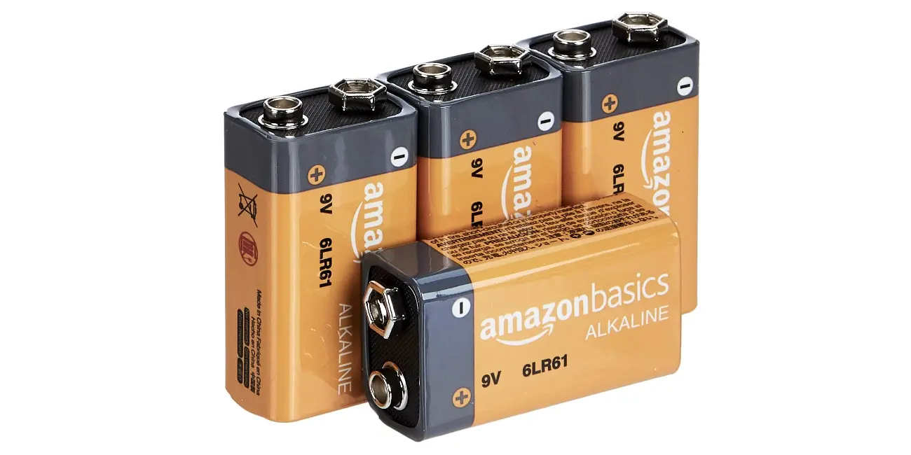 Amazon - Amazon Basics 4pack 9V Alkaline Batteries