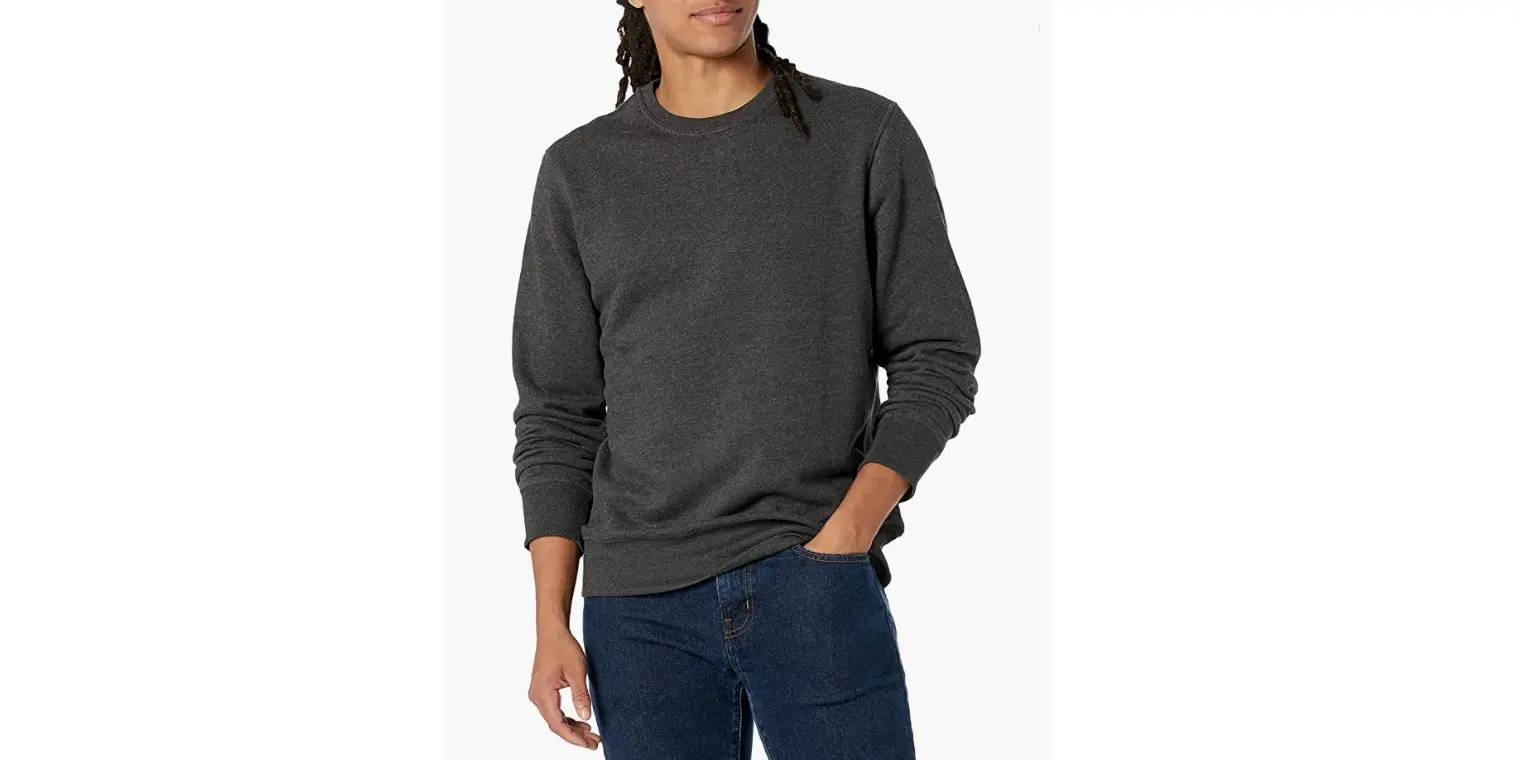 Amazon - Amazon Essentials Men Fleece Crewneck Sweatshirt
