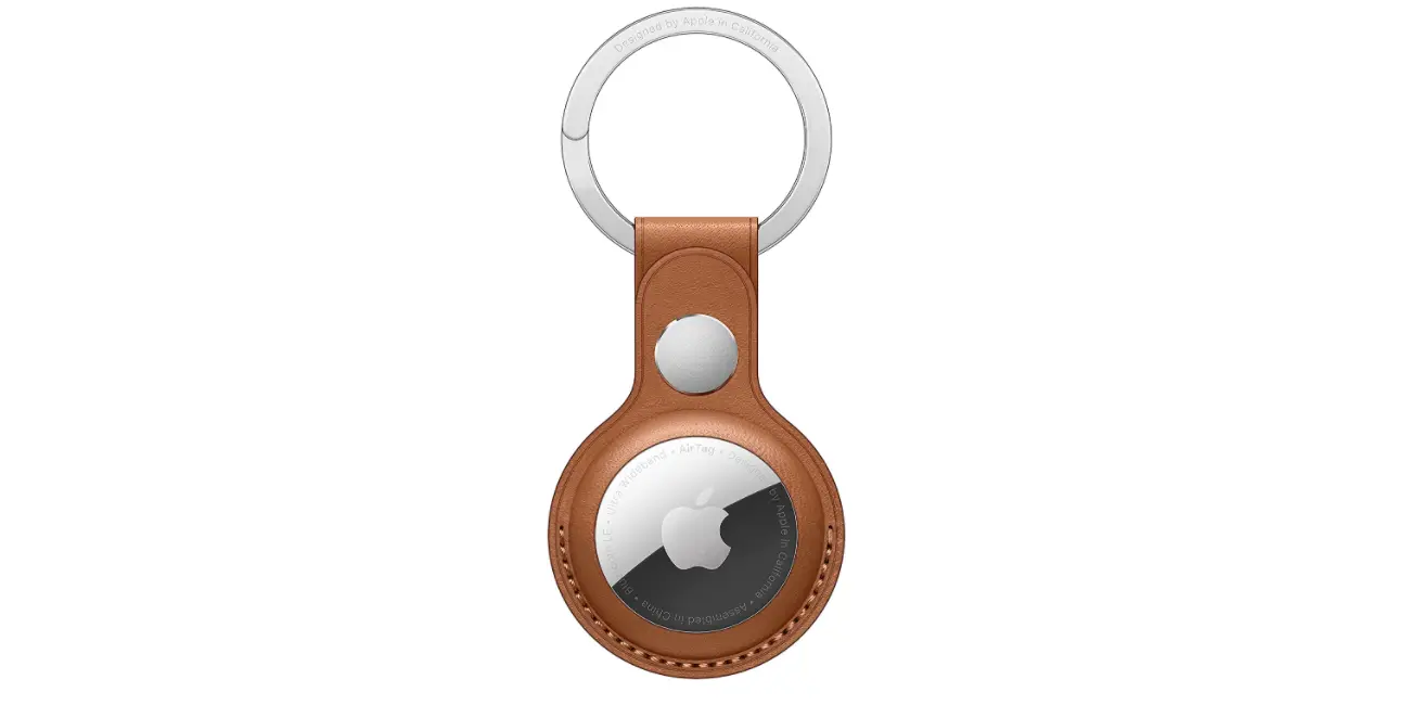 Amazon - Apple AirTag Leather Key Ring