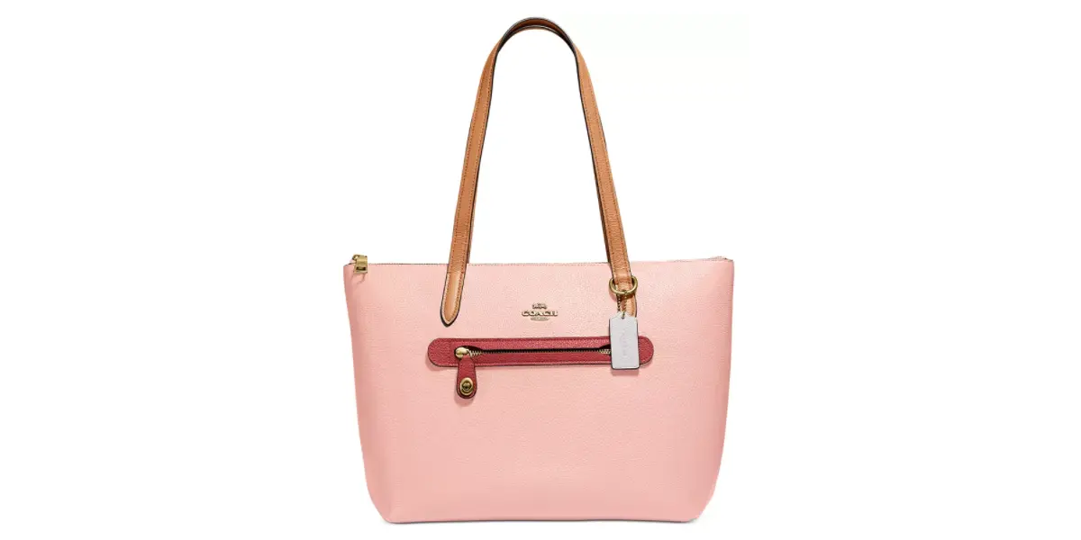 Macy - 40% Off COACH Taylor Tote In Colorblocked Leather
