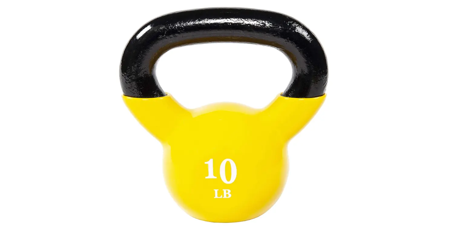 Amazon - 47% Off  Color Vinyl Coated Kettlebell (10 Pounds)