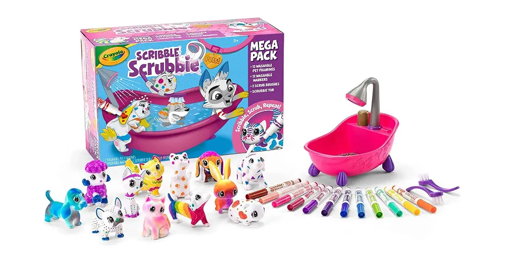 Amazon - Crayola Scribble Scrubbie Pets Mega Pack
