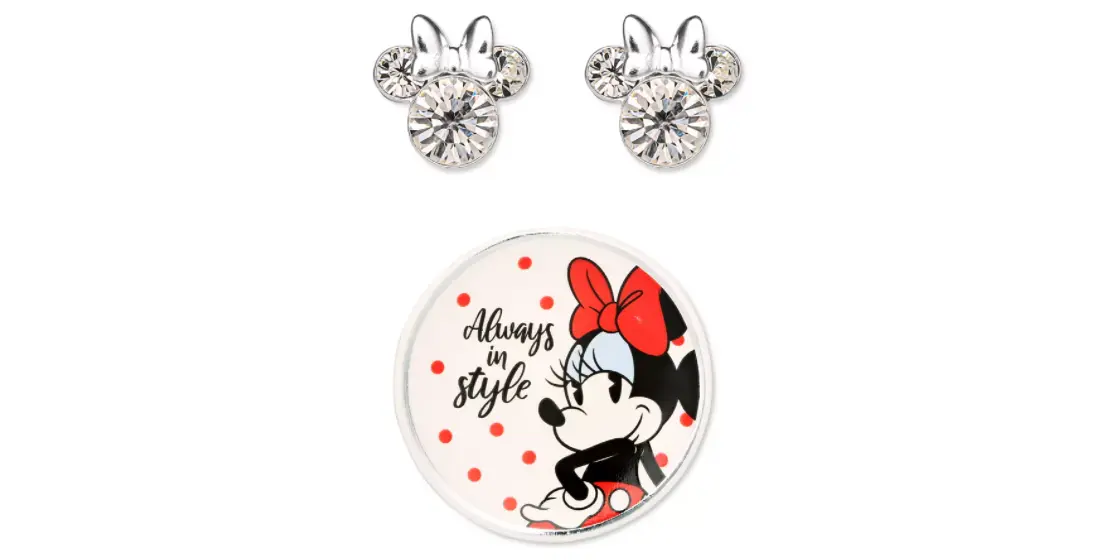 Macy - Minnie Mouse Crystal Stud with Trinket Dish