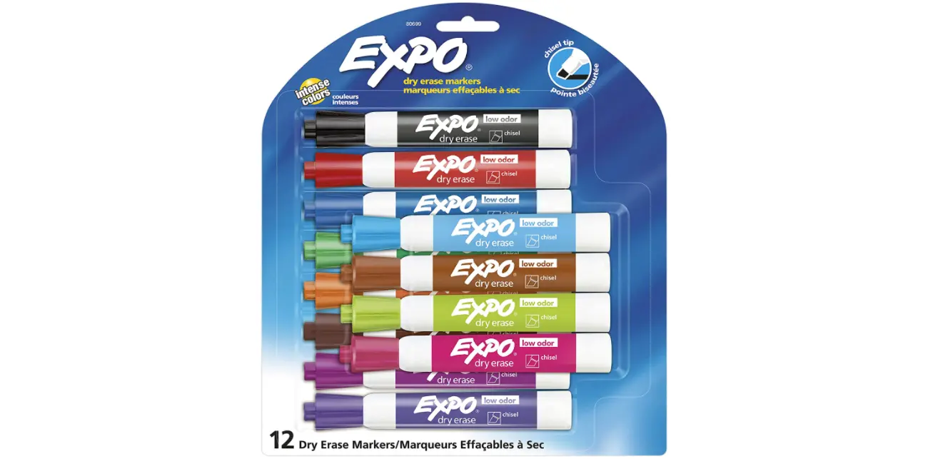 Amazon - EXPO 12 Dry Erase Color Markers