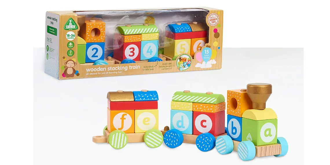 Amazon - Early Learning Centre Wooden Stacking Train