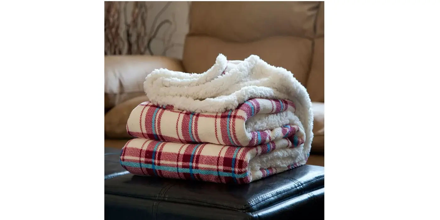 Macy - Fleece Sherpa Blanket Throw