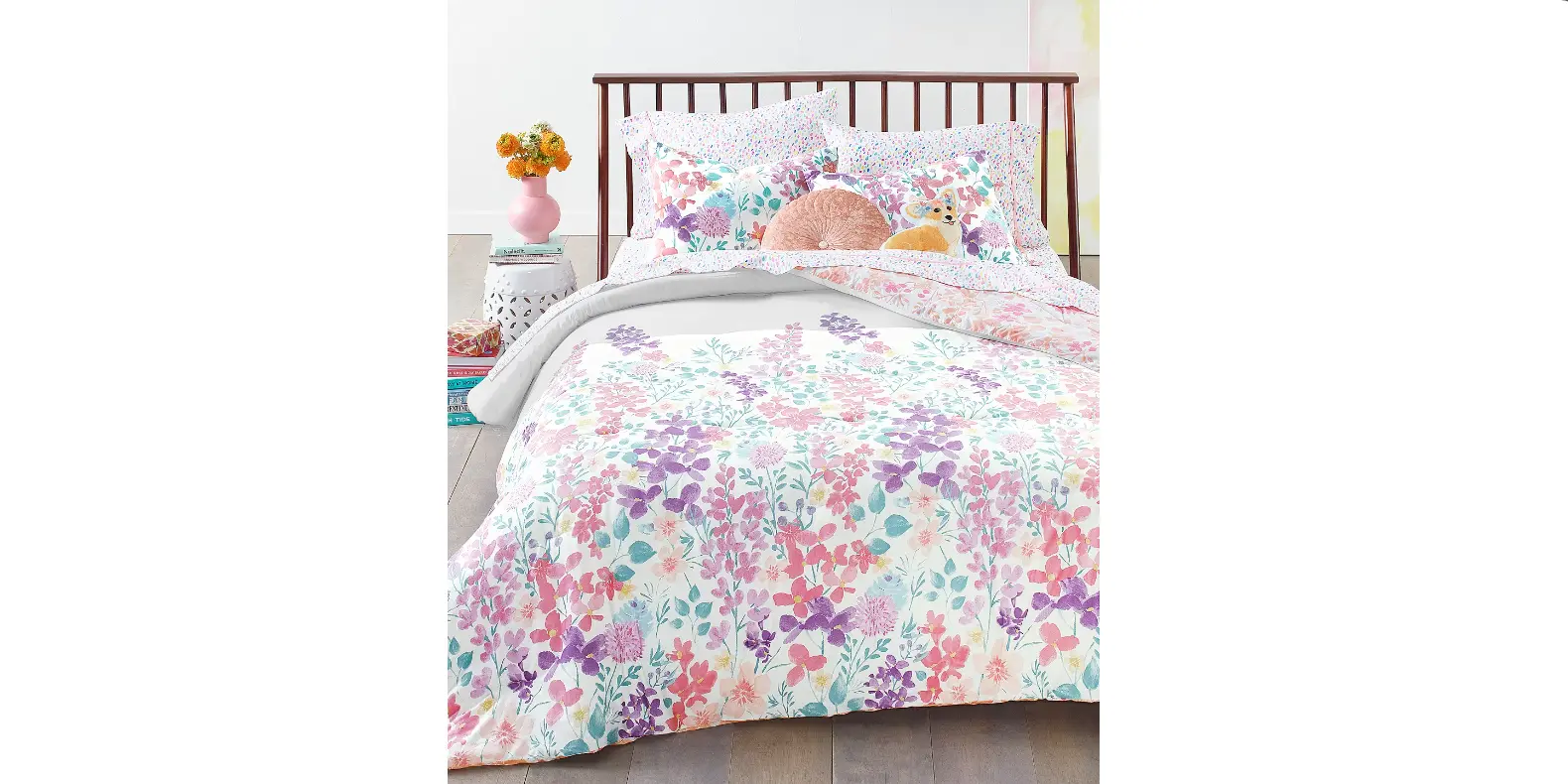 Macy - Floral 3Pc Full/Queen Comforter Set