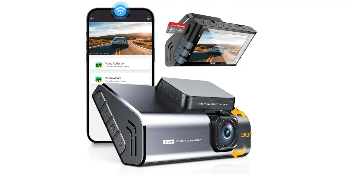 Amazon - FocuWay Car Dash Cam 4K