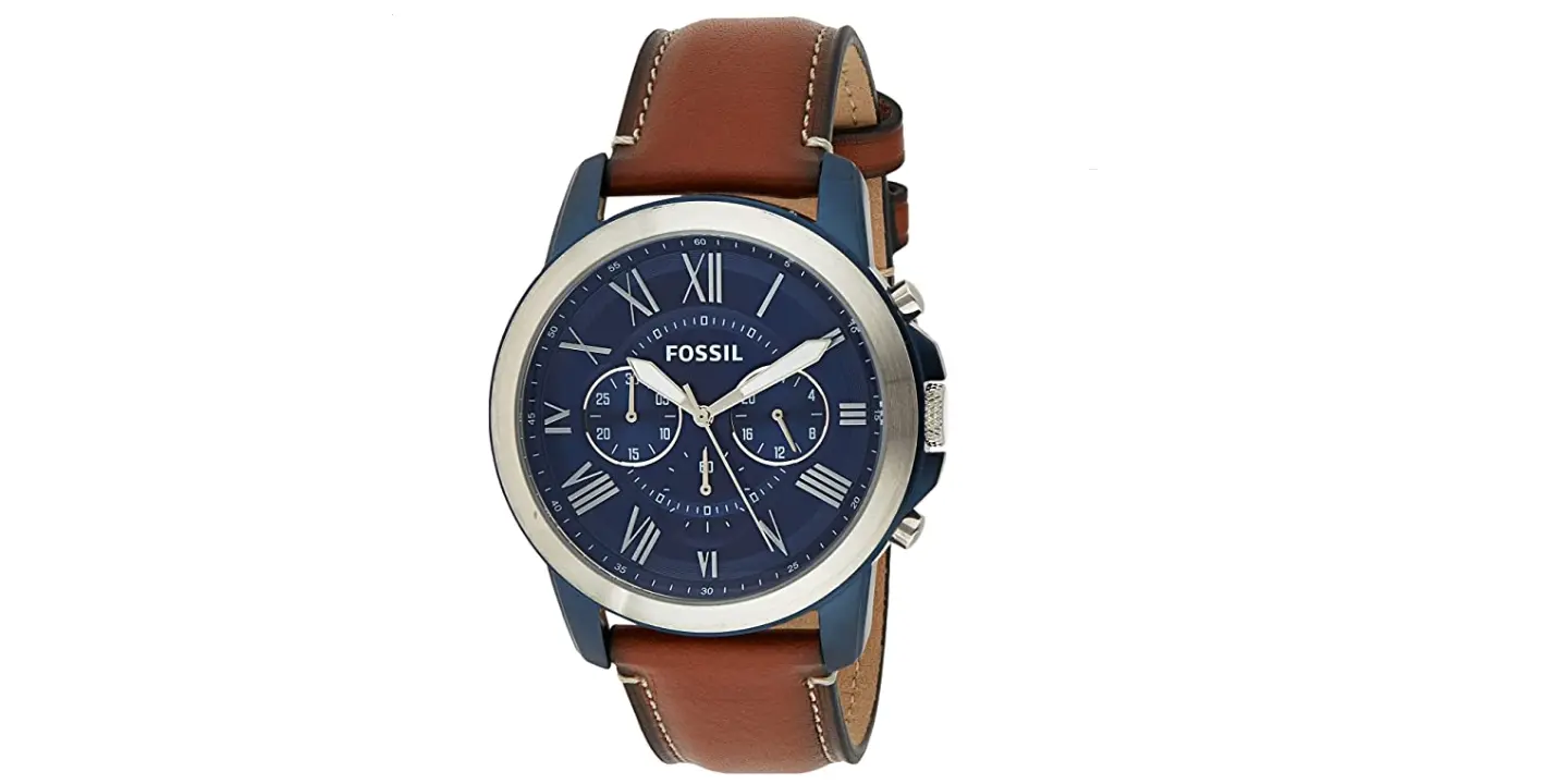 Amazon - Fossil Men’s Grant Stainless Steel Watch