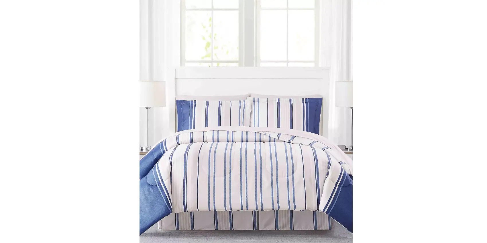 Macy - Franklin Stripe 8Pc Queen Comforter Set