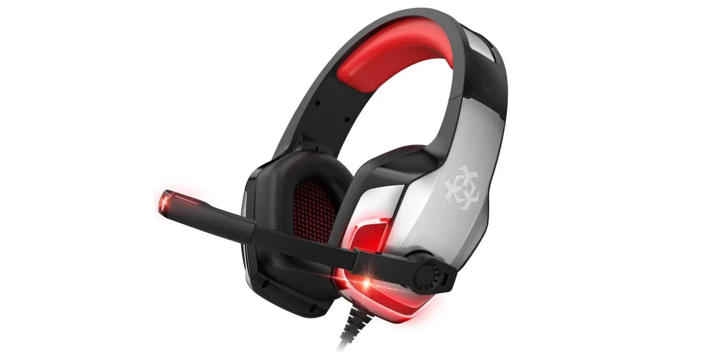 Amazon - 38% Off Gaming Headset with Noise Canceling Mic, LED Light, Bass Surround by JAKO