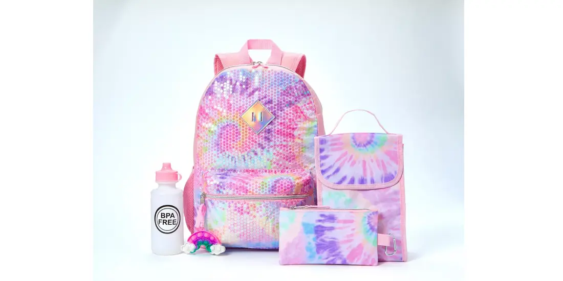 Macy - Girls 6pc Tie Dye Backpack