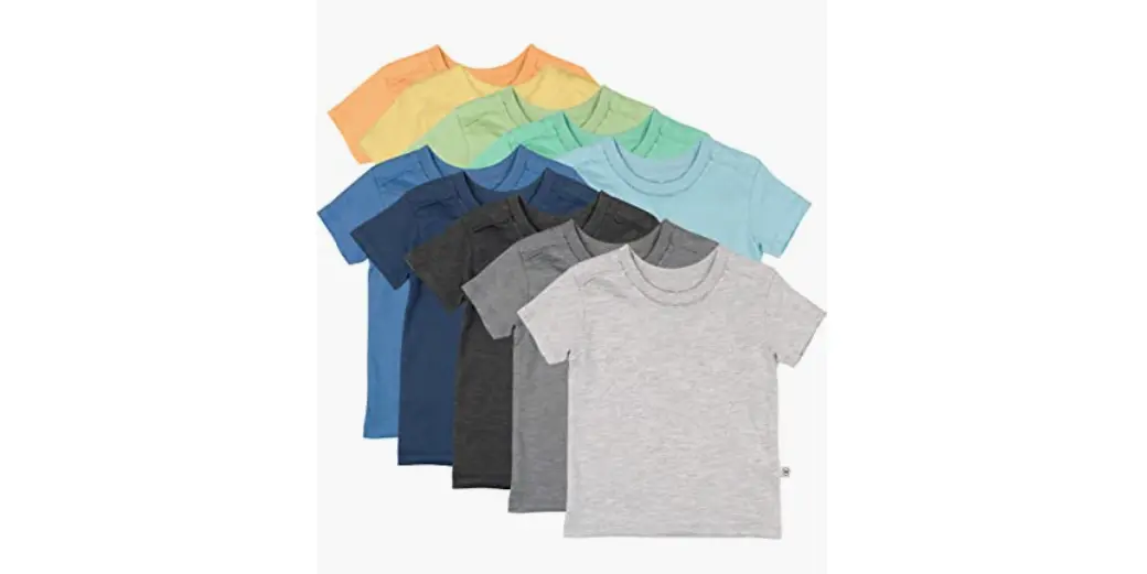 Amazon - HonesBaby Organic Cotton Short Sleeve T-Shirt 10Packs
