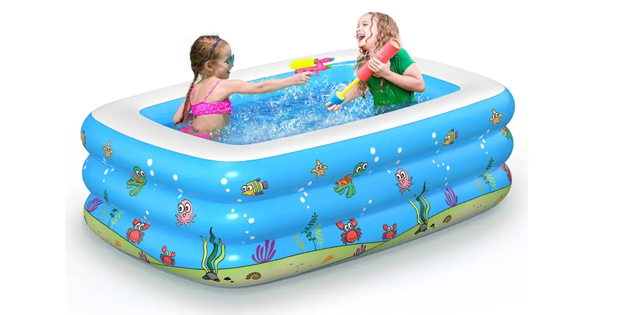 Amazon - Inflatable Rectangular Swimming Pool