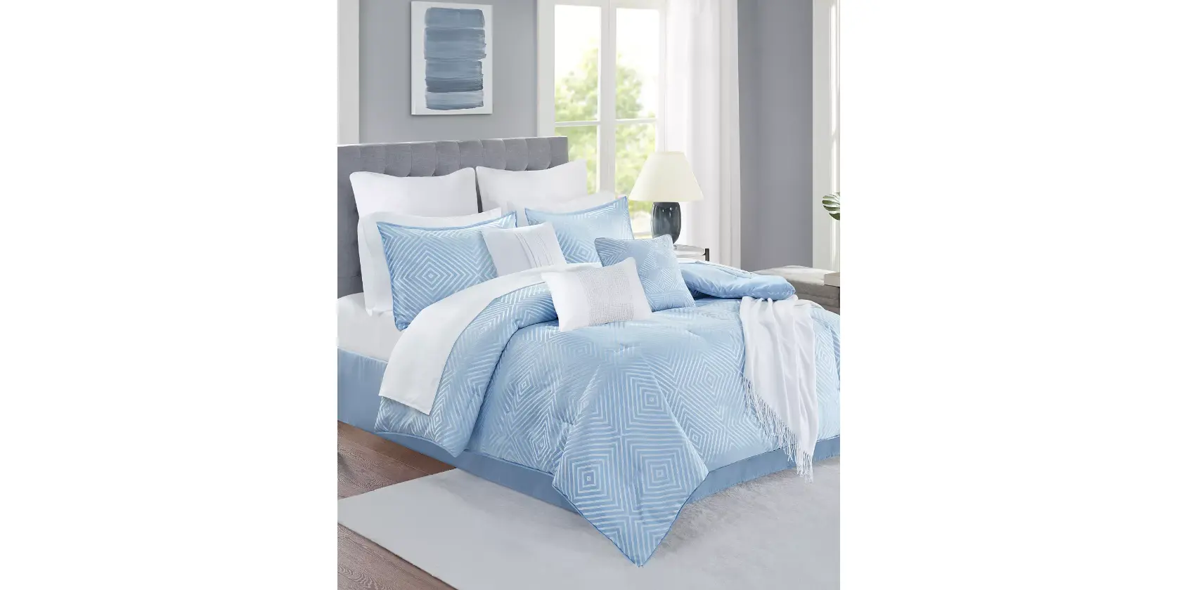Macy - JLA Home Infinity 14Pc King Comforter Set