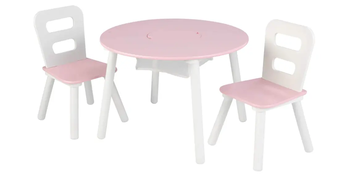 Amazon - KidKraft Wooden Round Table & 2 Chair Set