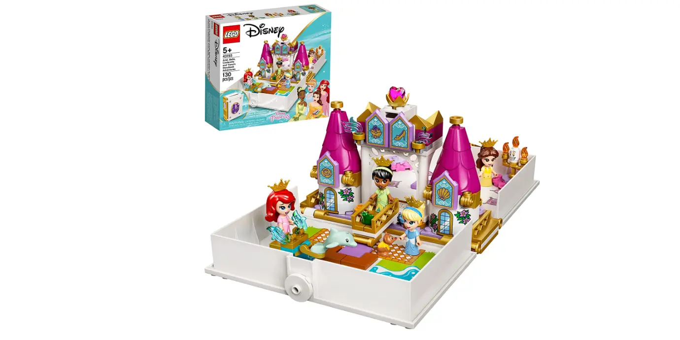Amazon - LEGO Disney Ariel, Belle, Cinderella and Tiana’s Storybook 43193