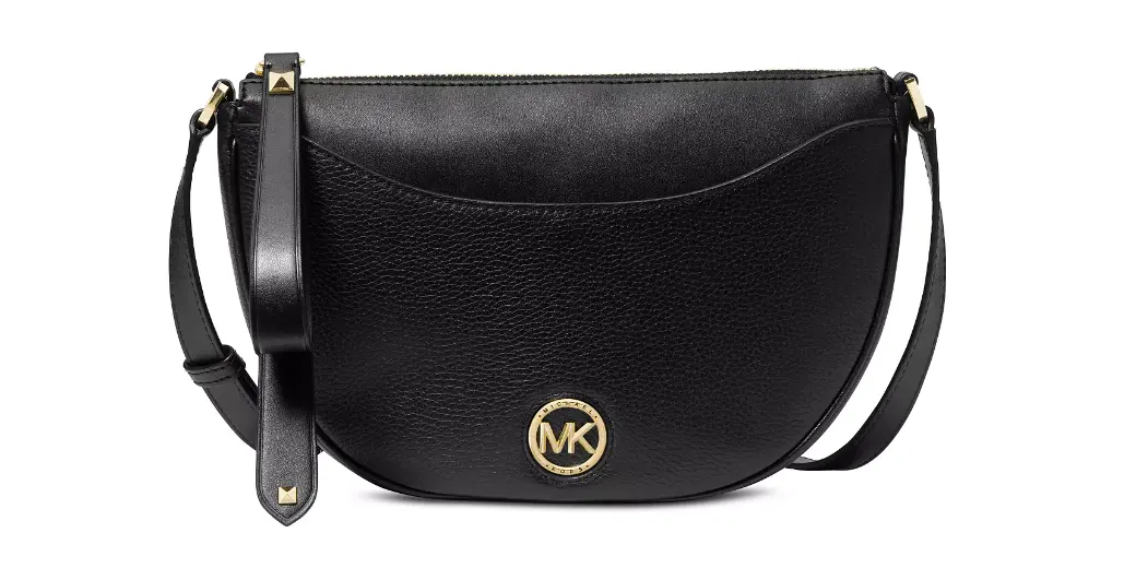 Macy - Michael Kors Dover Small Half Moon Leather Messenger