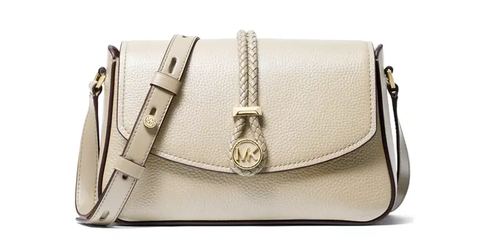 Macy - 40% Off Michael Kors Lea Medium Leather Flap Messenger Bag
