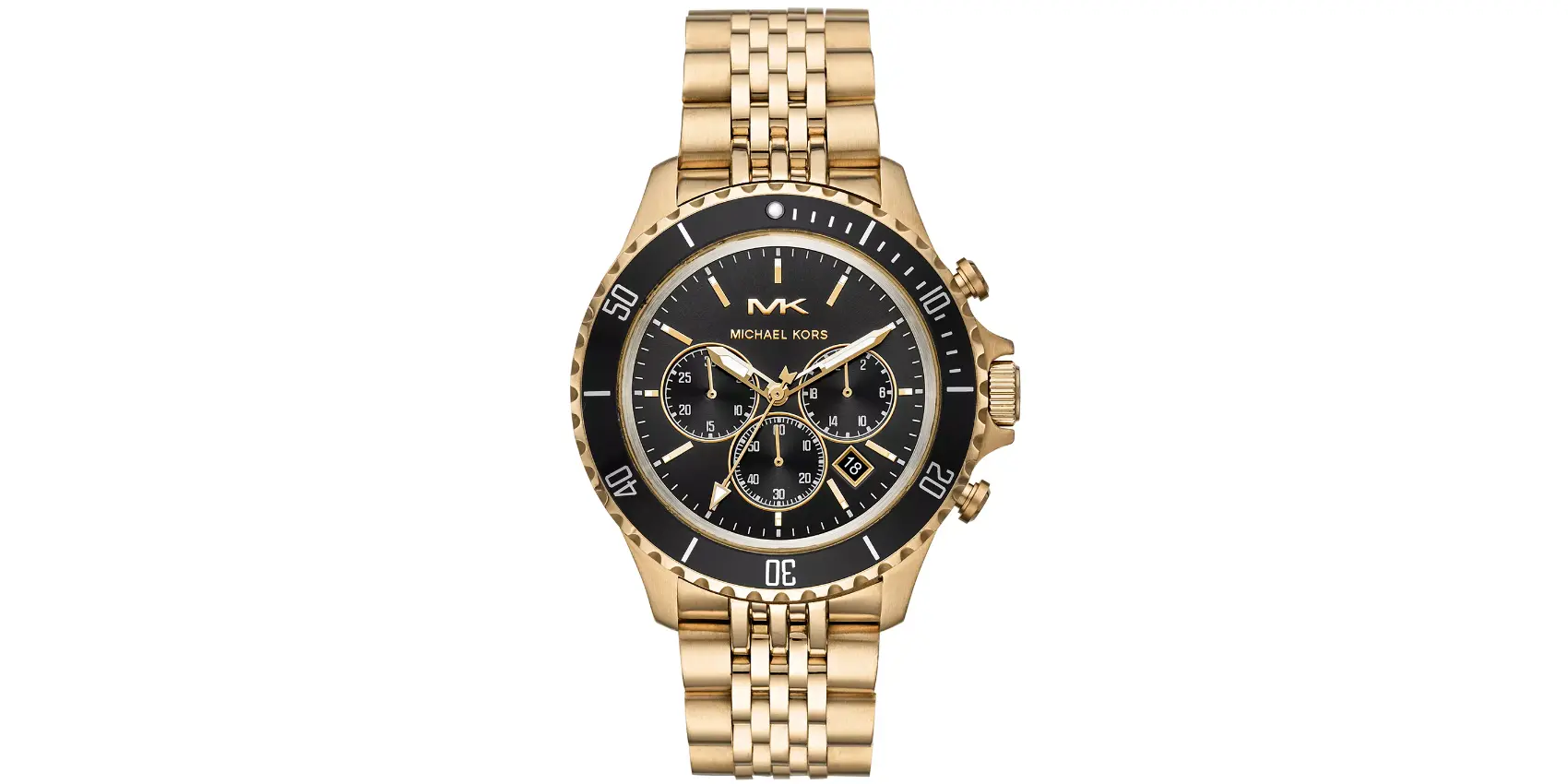 Macy - Michael Kors Men’s Bayville Gold-Tone Watch