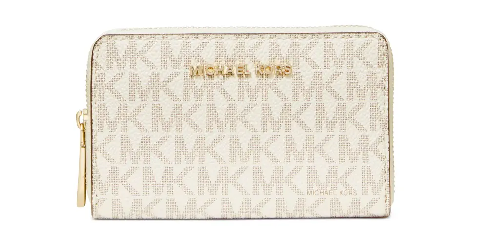 Macy - Michael Kors Signature Jet Set Zip-Around Card Case