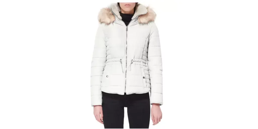 Macy - Faux-Fur-Trim Hooded Puffer Coat