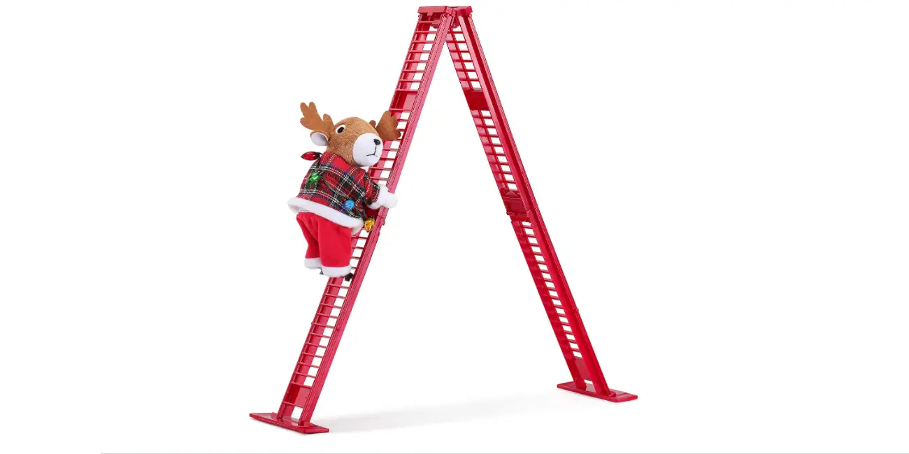 Amazon - Christmas Décor Climber Reindeer (17-inch)
