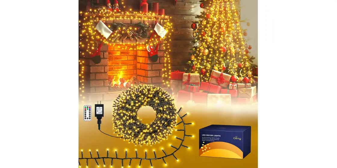 Amazon - Ollny 400 LED Cluster Christmas Lights