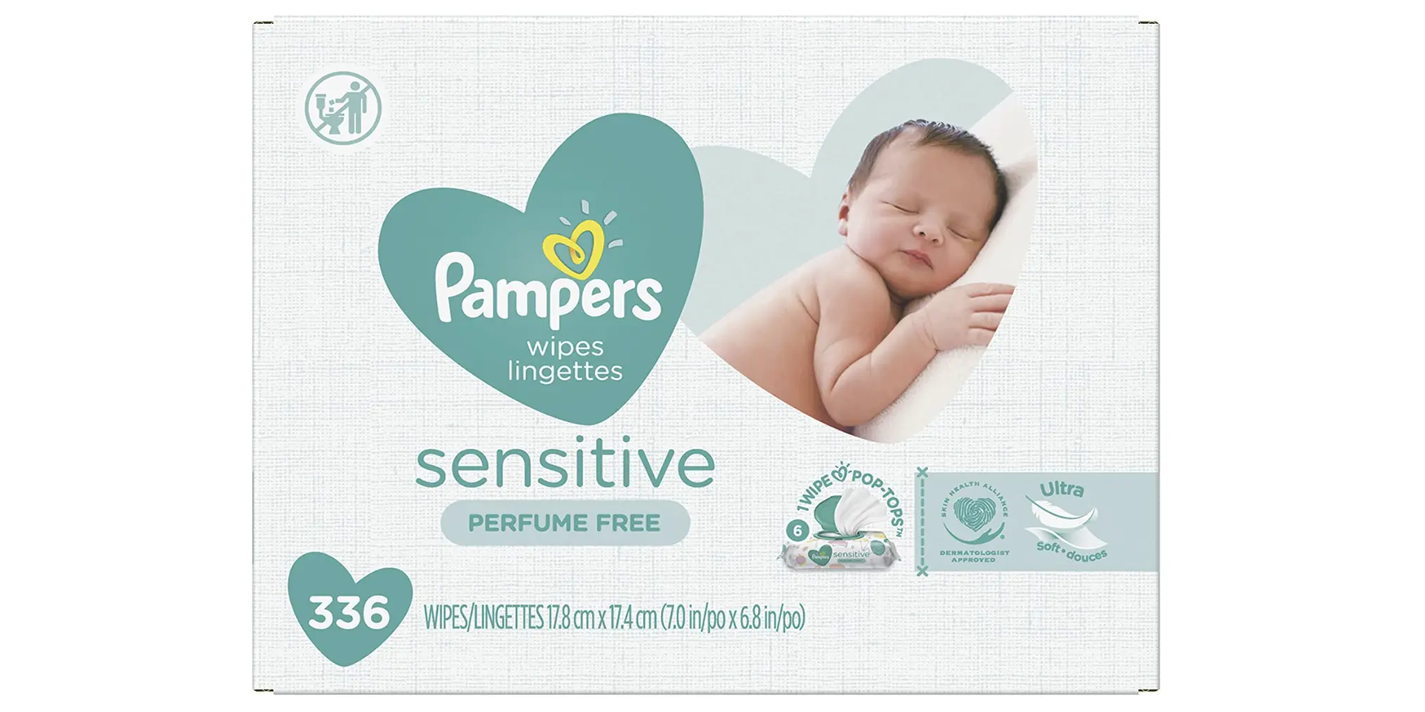 Amazon - Pampers Sensitive Wipes (6 Packs/336 Count)