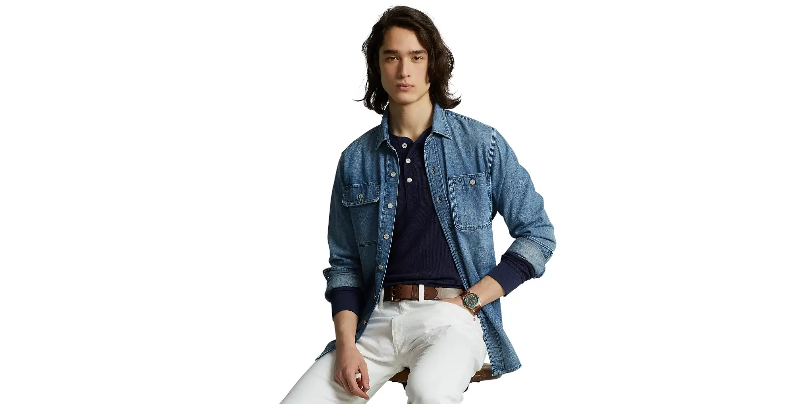 Macy - Polo Denim Shirt Jacket