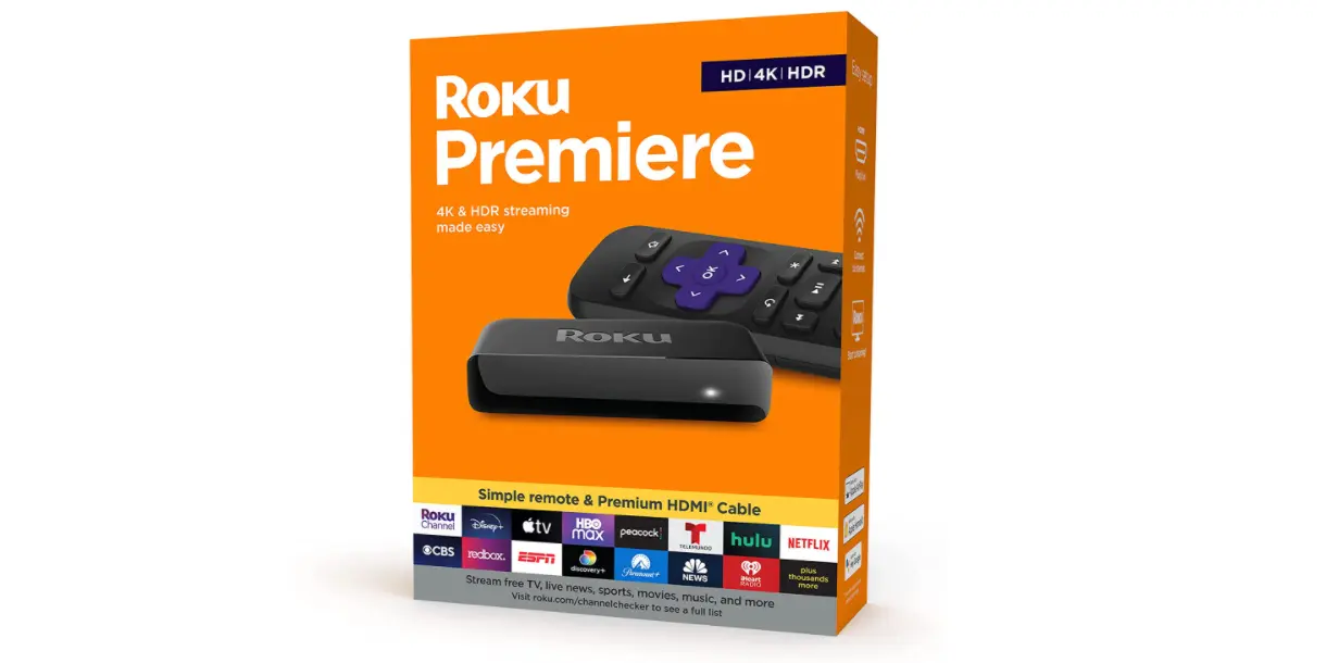 Amazon - Roku Premiere 4K/HDR Streaming Media Player