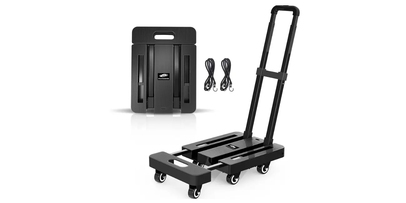 Amazon - SPACEKEEPER Folding Hand Truck