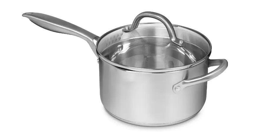 Macy - Sedona Pro Stainless Steel 3.5Qt Saucepan with Draining Lid