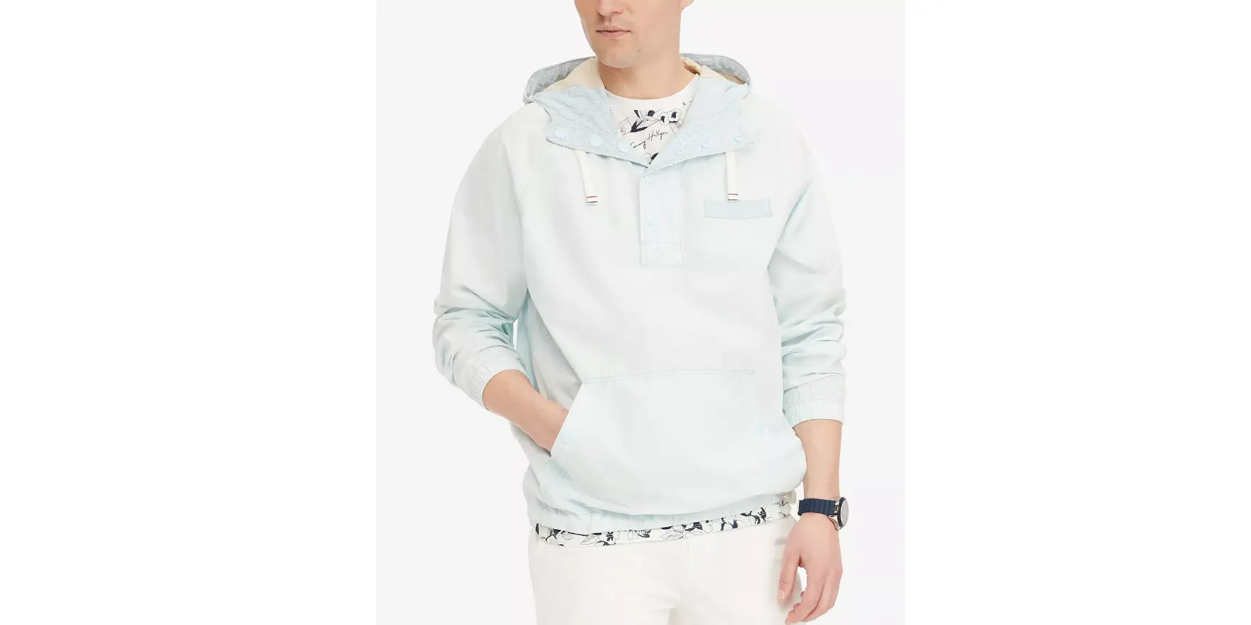 Amazon - Tommy Hilfiger Men Lightweight Beach Popover Jacket