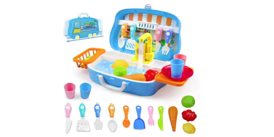 Amazon - 5% Off Kid Play Dishwasher Kitchen Toy Set