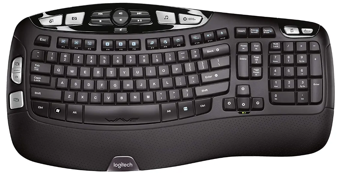 Amazon - Logitech K350 Wireless Wave Ergonomic Keyboard