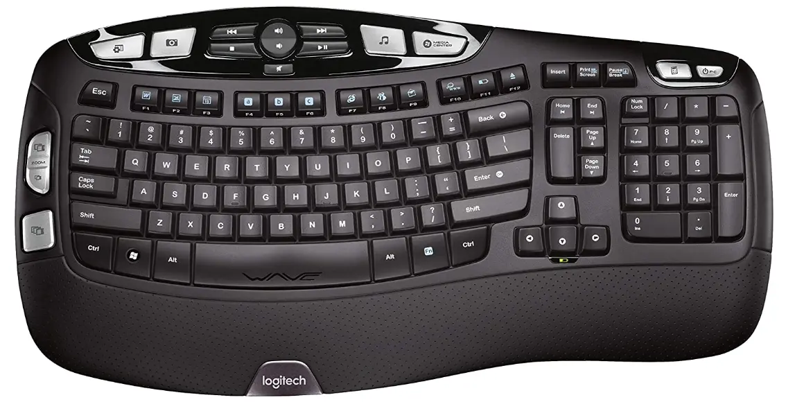 Amazon - Logitech K350 Wireless Wave Ergonomic Keyboard